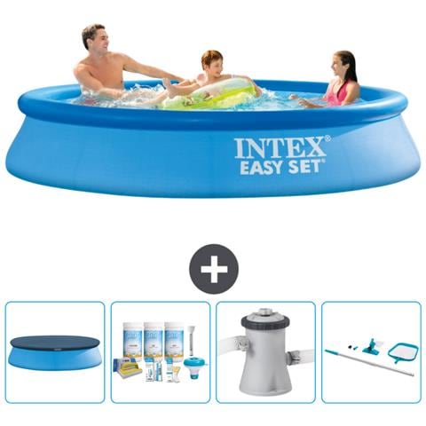 Piscina Fuori Terra - In Giro - 305x305x61 Cm - Blu - Include Accessori Coordinati Cb7 - Foto 1