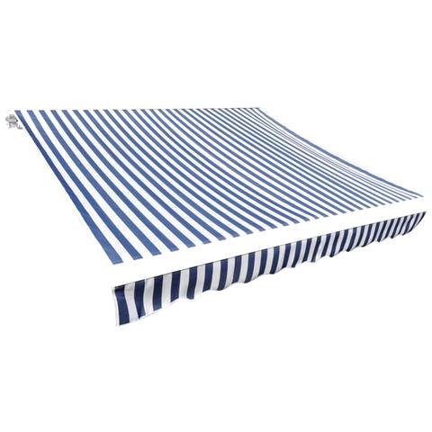 Lusso Casadino -  Tendone Parasole In Tela Blu E Bianco 350x250 Cm - Foto 2