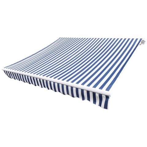 Lusso Casadino -  Tendone Parasole In Tela Blu E Bianco 350x250 Cm - Foto 1