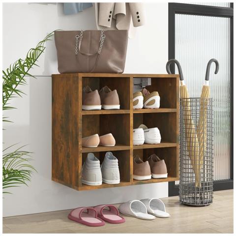Scarpiera Rovere Fumo 52,5x30x50 Cm - Foto 8