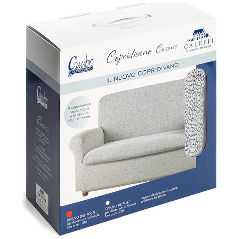 Copridivano Elasticizzato Cosmic In Cotone Colore Grigio Misura 2 Posti - Foto 2
