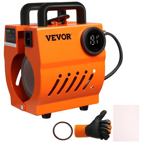 Pressa A Caldo Portatile Per Tazze Bicchiere 320w Per Tazze Da 33-44 Cl Intervallo Di Temperatura 40°c-210°c, Termopressa Per Tazze Altezza Max. 11cm In Ceramica Acciaio Inox Lega Di Alluminio - Foto 1