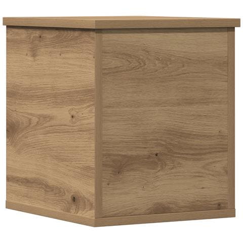 Scatola di Stoccaggio  in Rovere Artigianale 30x35x35 cm in Legno Ingegnerizzato - Foto 1