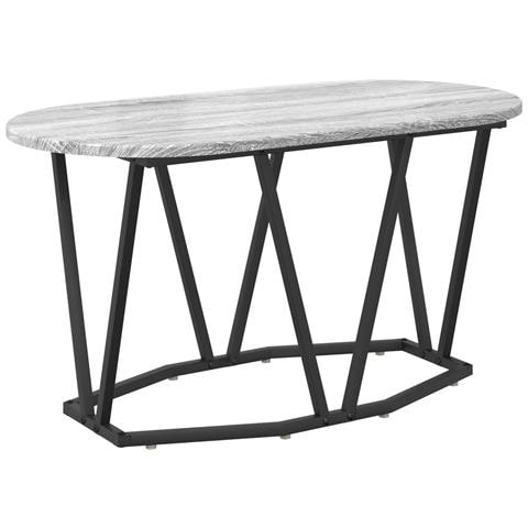 Tavolino da Caffè Grigio Sonoma - 80x40x40.5 cm, Realizzato in Legno ingegnerizzato e Metallo - Foto 1