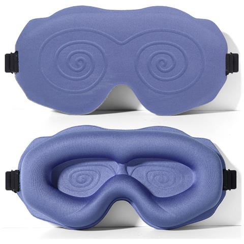 Mascherina Per Dormire 3d Con Design A Cavità Nasale Per Un Comfort Senza Pressione Purple - Foto 3
