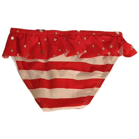Slip Da Bagno Per Bambina 122 Cm A Righe Rosse E Bianche - Foto 4