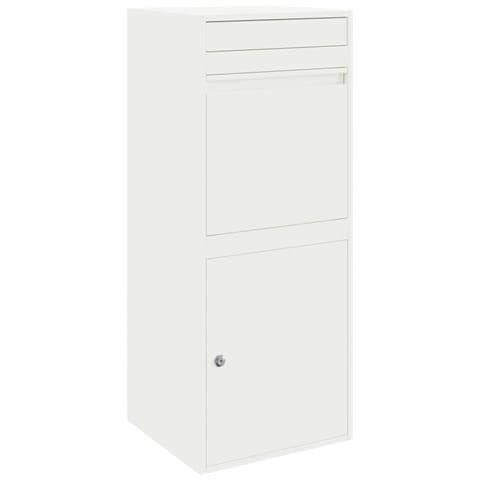 Cassetta per pacchi Bianco 41 x 38 x 103 cm Acciaio - Foto 1