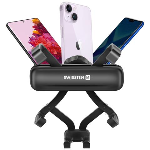 Supporto Per Auto Per Smartphone Per Bocchetta Dell'aria Blocco A Gravità Rotante A 360°, Nero - Foto 2