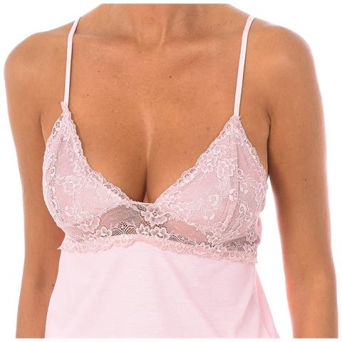 Pigiama Canotta Da Donna Con Scollo A V 1203 - Foto 2