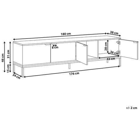 Mobile Tv Adelaide Bianco - Foto 7