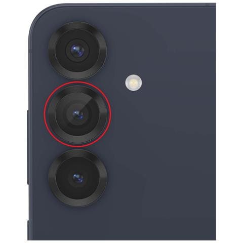 Lente Fotocamera Compatibile Con Galaxy S25 Plus Riparazione Vetro Sensore Principale, Nero Trasparente - Foto 2