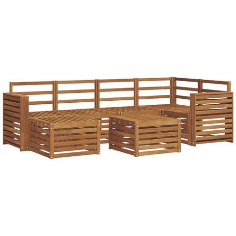 Set divani Naturale Legno di Acacia Massello - Foto 1