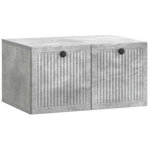 Mobile Porta TV da Muro Grigio Cemento 59,5 x 41 x 30 cm - Foto 1
