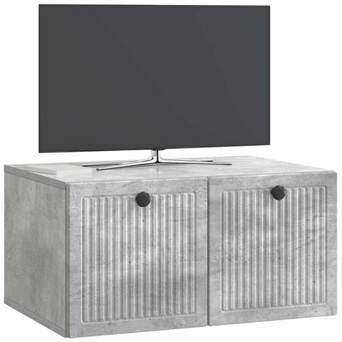 Mobile Porta TV da Muro Grigio Cemento 59,5 x 41 x 30 cm - Foto 2