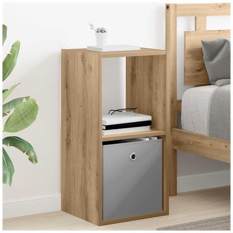 Comodino Rovere artigianale 35 x 32 x 68,5 cm Legno multistrato - Foto 2