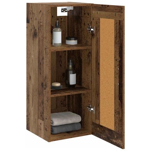 Armadietto a muro Legno antico 34,5 x 34 x 90 cm - Foto 2
