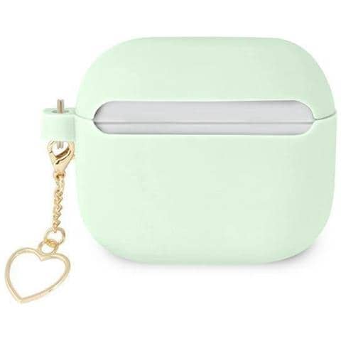 Indovina Gua3lschsn Airpods 3 Custodia Verde /verde Charm In Silicone Heart Collection - Foto 1