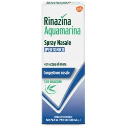 Rinazina Aquamarina Spray Nasale Ipertonico con Eucalipto 20 ml - Foto 1