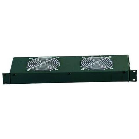 I-CASE FAN-TC2 - Gruppo 2 Ventole 1U per Rack 19'' con Termostato a LED, Nero - Foto 3