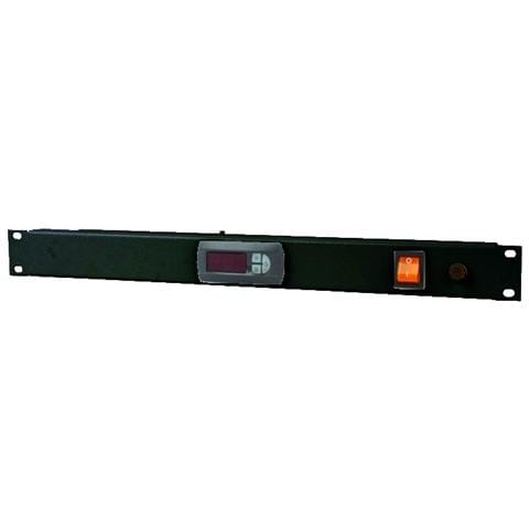 I-CASE FAN-TC2 - Gruppo 2 Ventole 1U per Rack 19'' con Termostato a LED, Nero - Foto 1