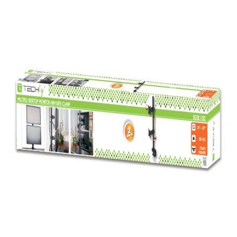 ICA-LCD 350-D - Supporto da Scrivania per 2 Monitor 13-27'' con Morsetto - Foto 7