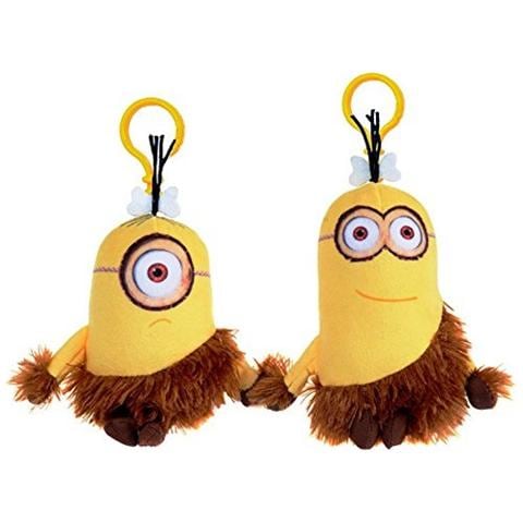 Minions - Portachiavi Peluche Cavernicolo 12 Cm - Assortimento 2 Pz - Foto 1