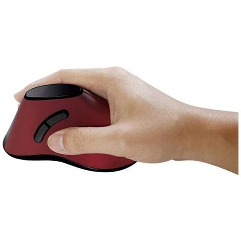 Mouse ID0159 Ottico 5 Tasti 1200 DPI Colore Nero e Rosso - Foto 2