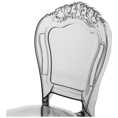 Set Di 2 Sedie Da Pranzo In Plastica Nera Trasparente Vermont - Foto 34