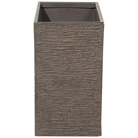 Vaso Rettangolare Per Interno Ed Esterno Marrone Scuro 29x70x50cm Edessa - Foto 34