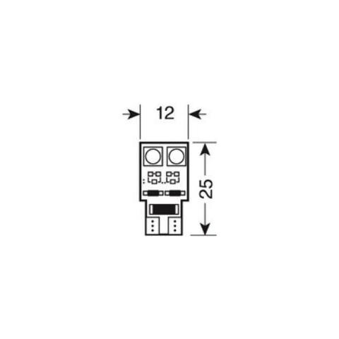 Hyper-micro Led 24v. t10 4smd (3chips), Blu - Cp. - Foto 2