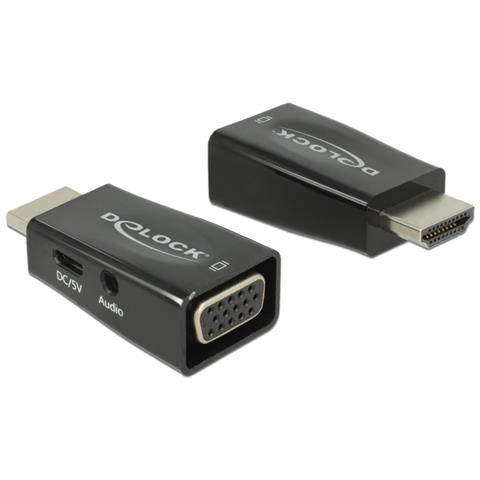 65901 HDMI A VGA & 3.5 mm Audio Nero cavo di interfaccia e adattatore - Foto 1