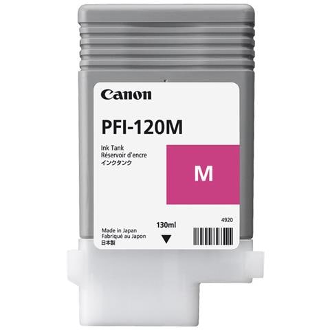 PFI-120M Cartuccia d'Inchiostro Originale Magenta per TM-200 / TM-205 / TM-300 Capacità 130 ml - Foto 1