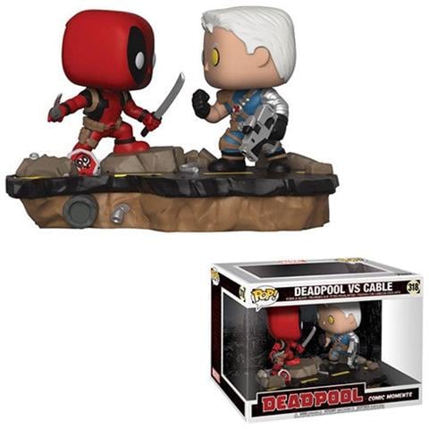 Funko- Pop : Comic-moments Deadpool Contro Cavo Statua Collezionabile, Multicolore, Standard, 30972 - Foto 2