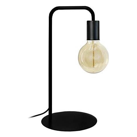 Norwich Lampada Da Terra In Acciaio L22 X P18 X H45 Cm Nero Lampadina Ha 4w Led E27 Nero Incluso - Foto 1