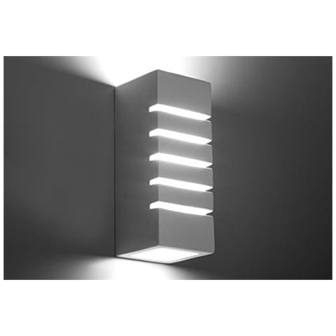 Lighting Samir - Lampada Da Parete In Ceramica, Colore: Bianco - Foto 2