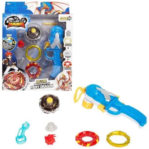Infinity Nado - Toupie With Reversible Magnetic Launcher Fiery Dragon - Nuovo Nado Non-stop Battle Deluxe Spinner With Launcher Ma - Foto 1