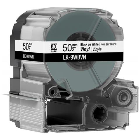 Lk-9ybvn Consumables: Tapes Vinyl Label Tape Wht / Blk 50mm 7m - Foto 1