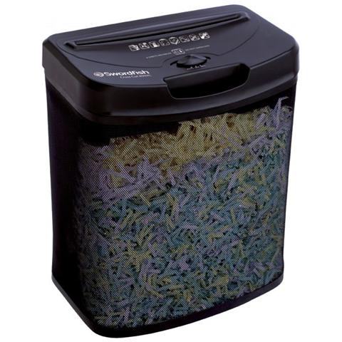 Distruggidocumenti a Croce 800XC Automatico con cestino da 14L capacità di 8 fogli - Nero - Foto 5