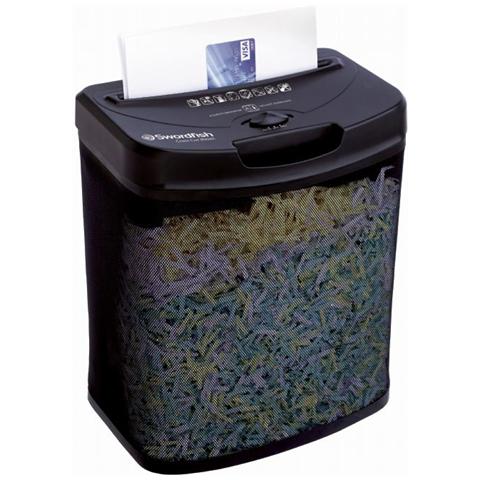 Distruggidocumenti a Croce 800XC Automatico con cestino da 14L capacità di 8 fogli - Nero - Foto 1