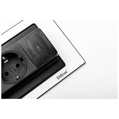 BACKFLIP Presa da incasso in 2 Pezzi Caricatore USB C Girevole Retrattile - Foto 3