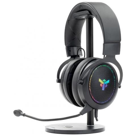 Cuffie Gaming H500 - 7.1 Virtuale, Contr. Volume, RGB LED, USB, Mic removibile, (stand non incluso)  - Foto 1