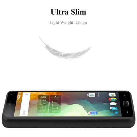 Cadorabo Custodia Compatibile Con Oneplus One In Nero Metallico - Coperchio Protettivo In Silicone Tpu Flessibile - Foto 2