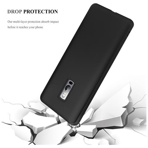 Cadorabo Custodia Compatibile Con Oneplus One In Nero Metallico - Coperchio Protettivo In Silicone Tpu Flessibile - Foto 6