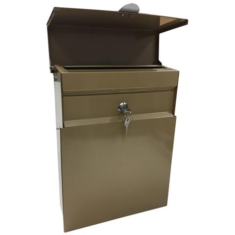 Tondo M E6735-sil Cassetta Postale Indiviuale Con Segnaletica Di Numero, Din A4/riviste, Cassetta Della Posta Da Parete, Iridium E Argento - Foto 2