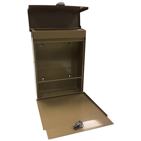 Tondo M E6735-sil Cassetta Postale Indiviuale Con Segnaletica Di Numero, Din A4/riviste, Cassetta Della Posta Da Parete, Iridium E Argento - Foto 3