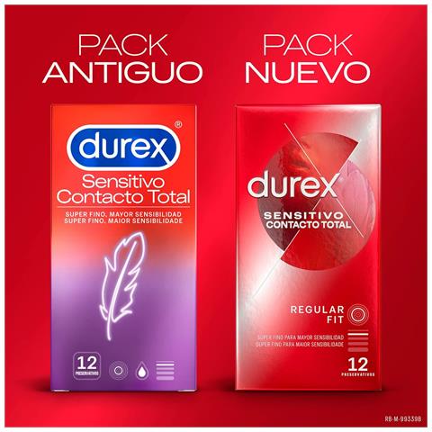 Preservativi Durex Sensitivo Contacto Total 12 Unità - Foto 2