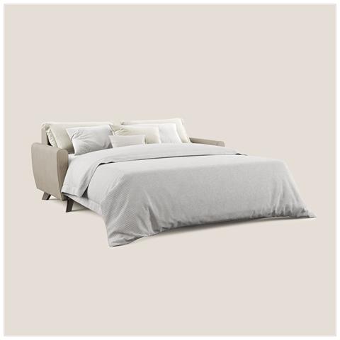 Callisto Divano letto matrimoniale in tessuto morbido impermeabile T02 168 cm (mat. 120x197) beige - Foto 2