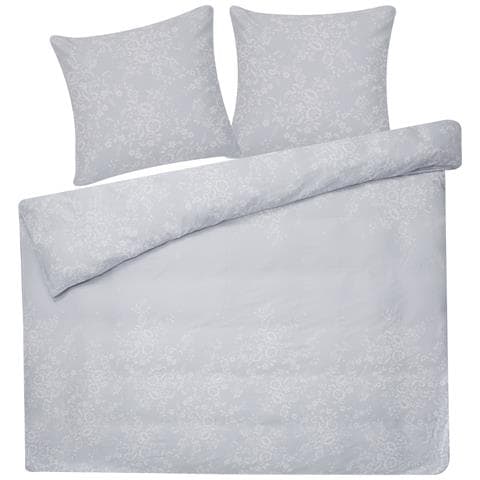 Set Copripiumino In Cotone Satinato 200 X 220 Cm Grigio Morningside - Foto 8