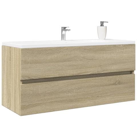 Mobile Lavabo Bagno Rovere Sonoma 100x38,5x45 Cm In Truciolato - Foto 1