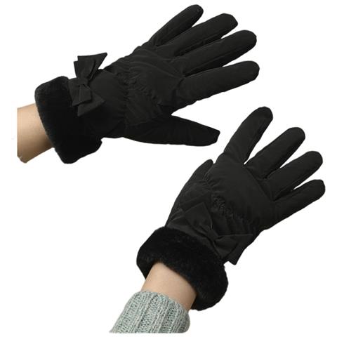 Guanti Invernali Caldi Da Donna - Confezione Da 2 Black - Foto 2